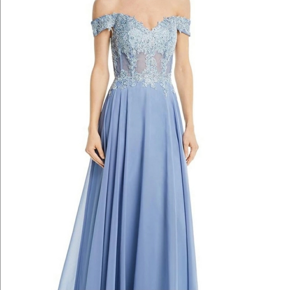 Avery g Blue sequin dress